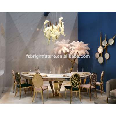 new luxury wedding table with LED light inside