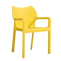 Plastic Arm Chair Stacking Outdoor Chair and Indoor Modern Dining Plastic Chair